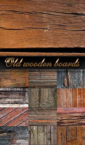 Old wooden boards -   
