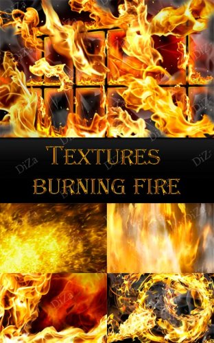 Textures burning fire