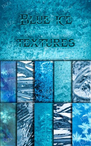 Blue ice texture