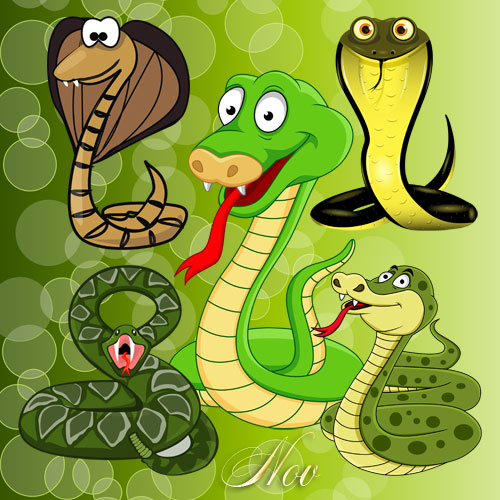 змеи - символ 2013 года на прозрачном